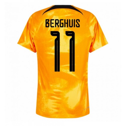 Moški Nogometni dresi Nizozemska Steven Berghuis #11 Domači SP 2022 Kratek Rokav